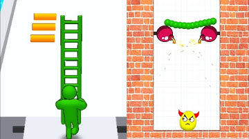 Draw To Smash Vs Ladder Master| All levels| ASMR satisfying gameplay