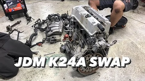 K24 Swapping My 8th Gen Civic Si In 8 Minutes