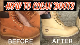 HOW TO CLEAN TIMBERLAND BOOTS/UGGS 