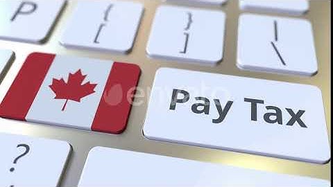 PAY TAX Text and Flag of Canada on the Keyboard | Motion Graphics - Envato elements