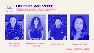 United We Vote: Raising $ for Aquí Se Vota (AZ) and Freedom Action Now (WI)