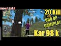 Kar 98 only  best duo op gameplay free fire amanjot singh mavi