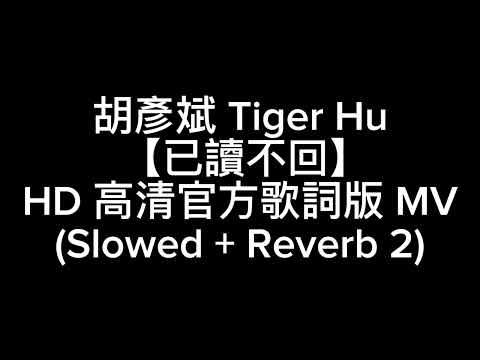 胡彥斌 Tiger Hu 【已讀不回】HD 高清官方歌詞版 MV (Slowed + Reverb 2)