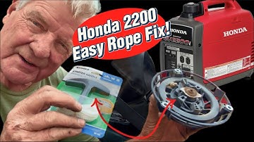 Honda 2200 Generator | Recoil Rope Replacement Made Easy