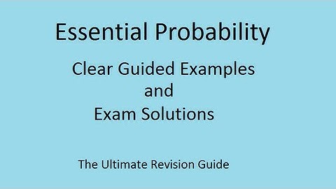 Probability : Probability Tree Diagrams made easy