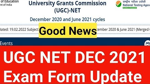 UGC NET Dec 2021 Exam Form Update | UGC NET Dec form | NET exam form date | ugc net application form
