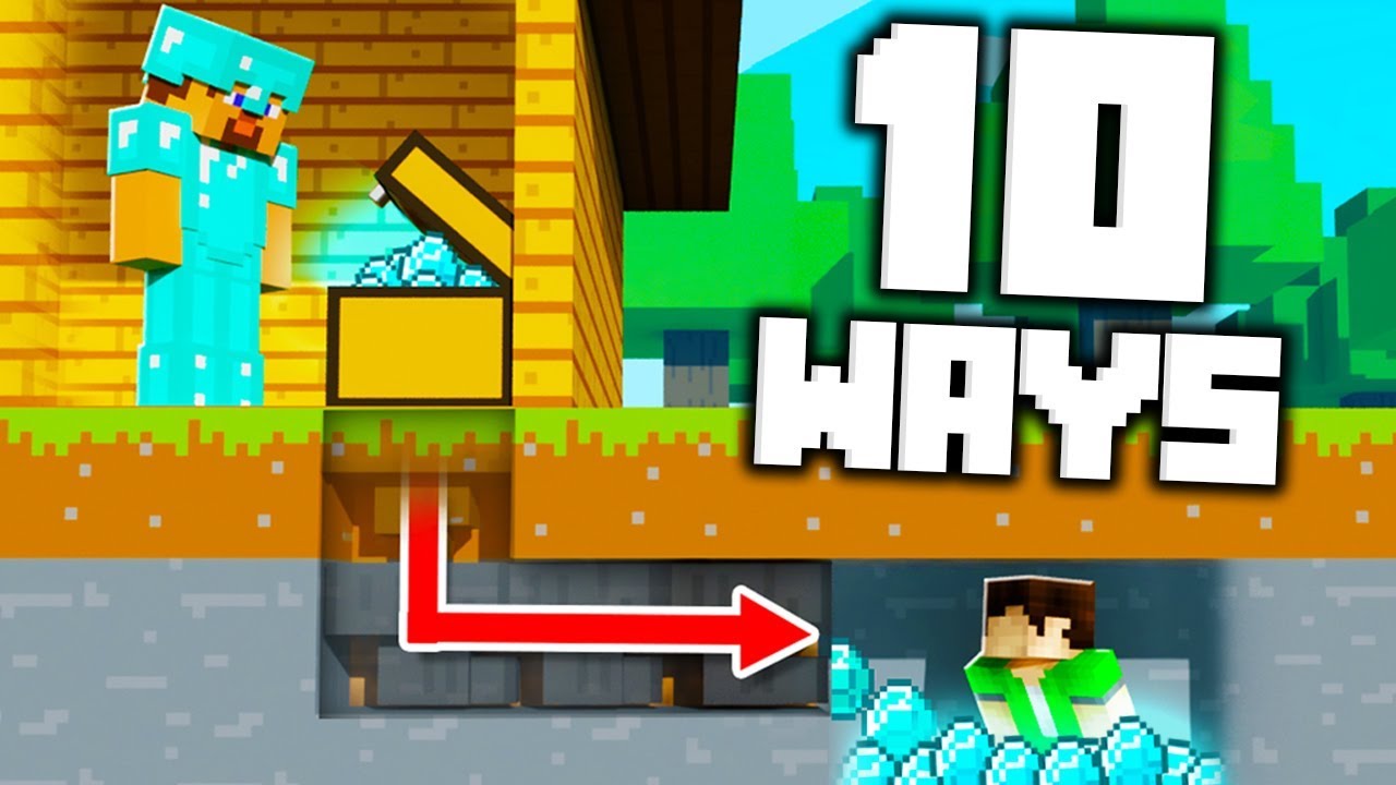 10 Ways to Steal Your Friends DIAMONDS in Minecraft! 10 Ways to Steal Your Friends DIAMONDS in Minecraft!
