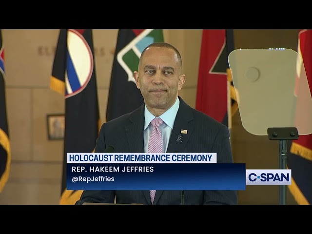 Rep. Hakeem Jeffries at Holocaust Remembrance Ceremony