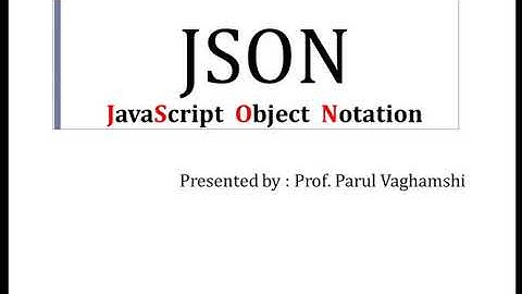 17.  All about JSON ( JavaScript Object Notation) || how to access JSON data in JavaScript
