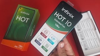 فتح علبة هاتف Unboxing infinix Hot play 10 review