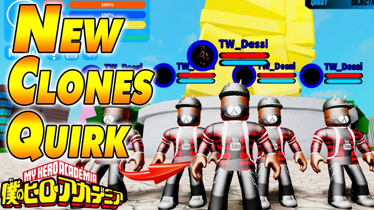 New Clones Quirk Boku No Roblox Remastered Youtube - new kill the clones need testers roblox