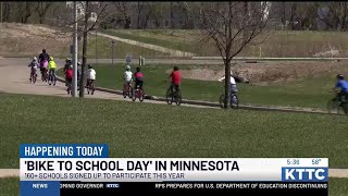 Hundreds of schools, thousands of students take part in “Bike to School” Day