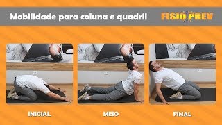 Costas mobilidade quadril e das de exercícios