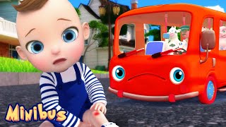 boo boo song wheels on the bus nursery rhymes kids songs minibus