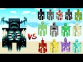 Warden vs all extra golem  minecraft mob battle  tnt golem  bedrock golem