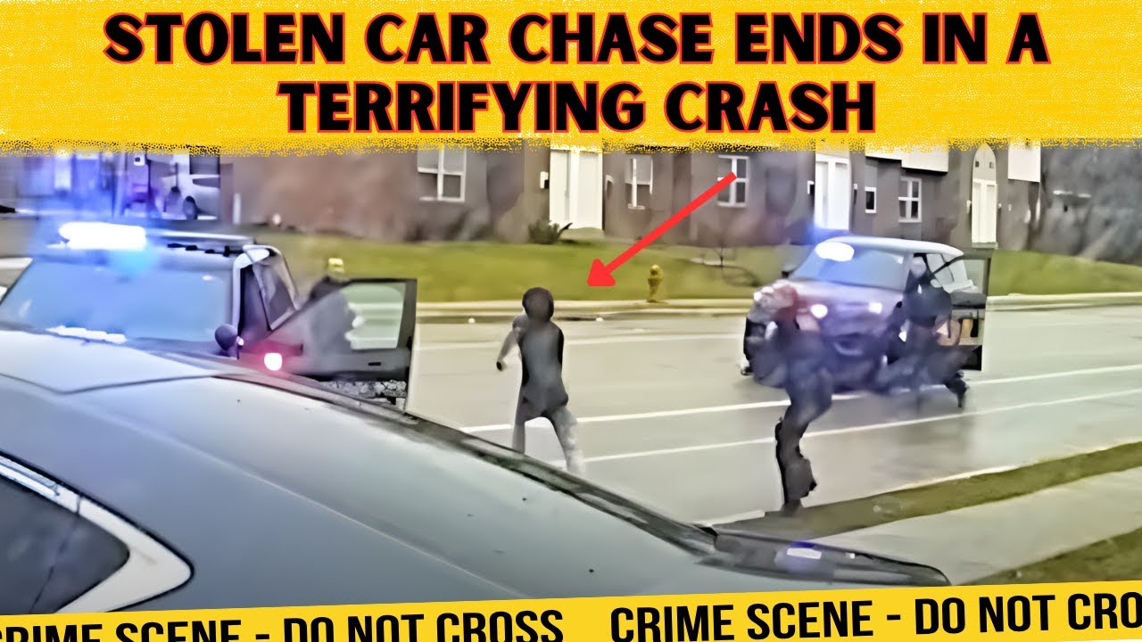 Stolen SUV Chase Through Milwaukee Park ENDS IN CRASH - YouTube