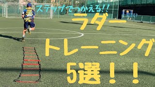 ステップが上手くなる！おすすめのラダートレーニング5選！！[ラグビー　ステップ練習]