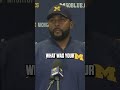 Sherrone on his reaction watching the Hail Mary 👀 #Michigan #Football #CFB