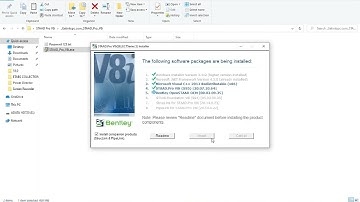 How to install Stadd Pro V8i