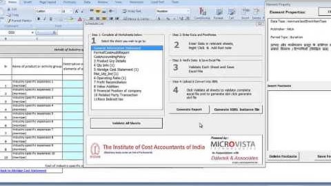 Convert2XBRL : Cost Audit Report (Home Button)