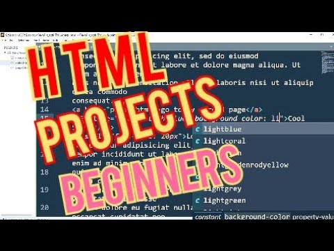 Html Projects For Beginners | Html for Beginners | HTML tutorials for ...