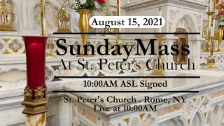 SUNDAY MASS from ST PETERS CHURCH