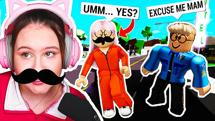 I DISGUISED MYSELF FROM MY CRUSH POLICE OFFICER IN BROOKHAVEN!! ROBLOX BROOKHAVEN RP