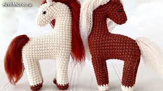 Амигуруми: схема Пони на ладони | Игрушки вязаные крючком - Free crochet patterns.