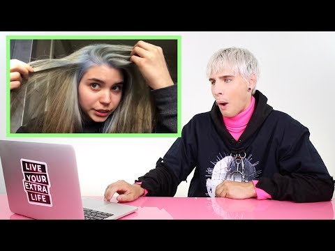 HAIRDRESSER REACTS TO HAIR BLEACHED 3 TIMES IN 1 DAY