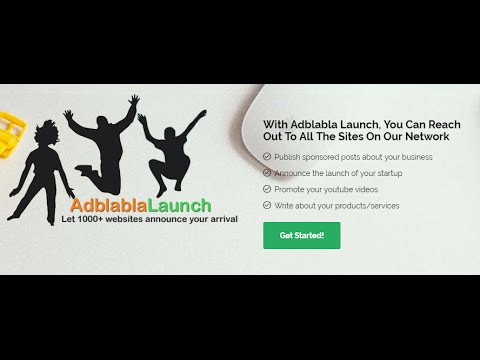 Adblabla Launch: Get 1000+ Websites Talking About Your Business From Day One!