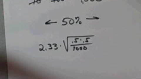 confidence interval: proportion Part 4