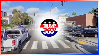 360° STOP THE STEAL, car rally for President Trump, trip to the Beverly Hills Freedom Rally