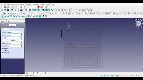 creating simple 2D drawing in Draft workbench FREECAD