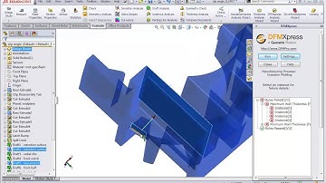 SOLIDWORKS – Part Thickness Analysis Using DFMExpress