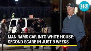 Usa Man Crashes Car Into White House Gate Weeks After Vehicle Slammed Into Bidens Motorcade