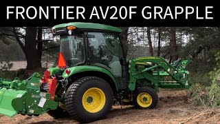 New Grapple First Use & Review - Frontier AV20F for John Deere 3033R Compact Tractor by MI Off-Grid Adventures 255 views 1 month ago 15 minutes