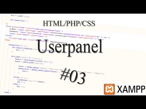 Userbereich - PHP-Script PHP/HTML/CSS #03 [GERMAN/HD]