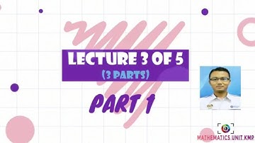 CHAPTER 5 (LECTURE 3 OF 5) PART 1