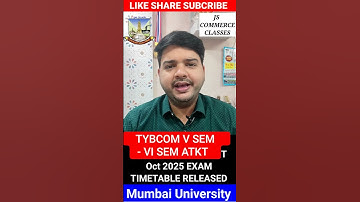#tybcomsem5 #tybcomsem6 #timetable #mumbaiuniversity #jiteshsir #jscc #viralvideo #exam2025