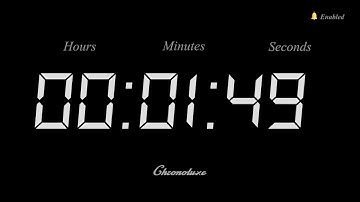 1-Minute 49 Second Timer | Clean and Sleek Countdown