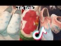 TikTok people painting on their VANS for 7 minutes straight.