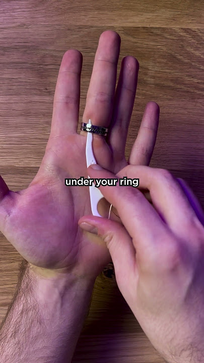 How to easily REMOVE A STUCK RING from your finger AT HOME!