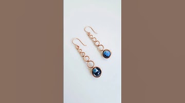 DIY Wire Wrap Shaded Agate Drops -Beginner Friendly Earring Tutorial #earrings #earring