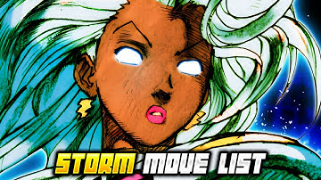 STORM MOVE LIST - Marvel vs. Capcom 2: New Age of Heroes (MvC2)