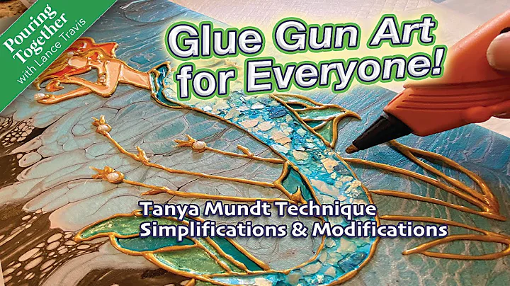 Safer Glue Gun Art Hack, Mermaid Glue Gun Art, Eas...