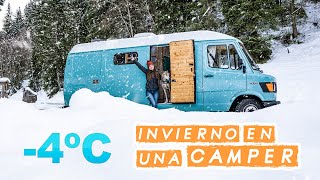 Esto pasa cuando vives en una furgo BAJO CERO  Vivir y viajar en camper en invierno  Cap. 19