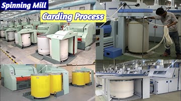 Spinning Mill Carding Process Video || Textile Science And Technology ||