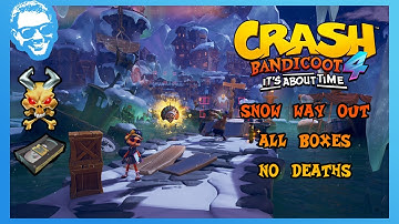 Snow Way Out - Full Walkthrough - No Deaths - All Gems - Crash Bandicoot 4 It