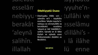 Ettehiyyatü Duası Okunuşu Resimi