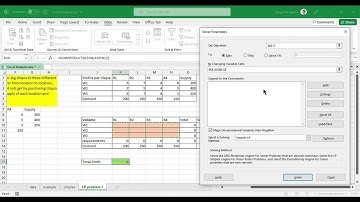 5. Simplex Method using Excel - part 2